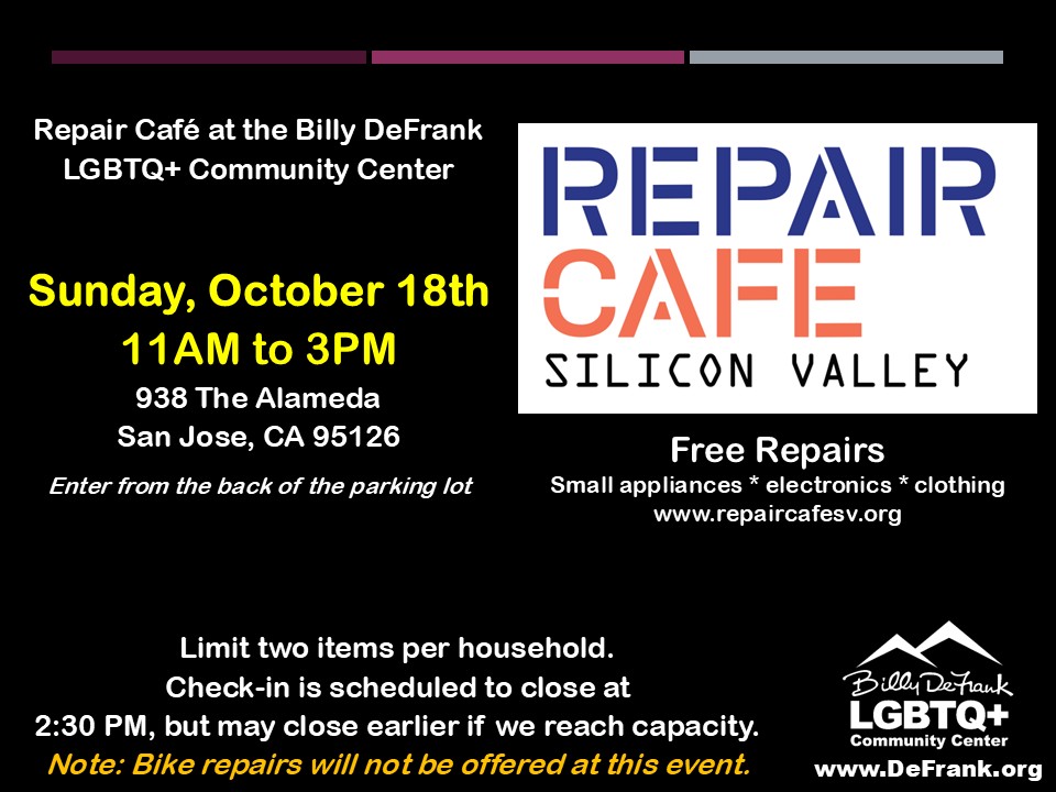 October 18 - Repair Cafe Image